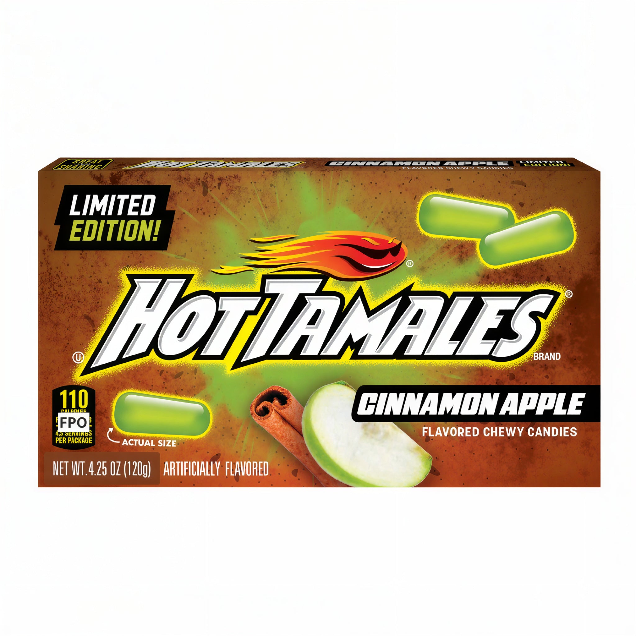Hot Tamales Cinnamon Apple Chewy Candy 120g