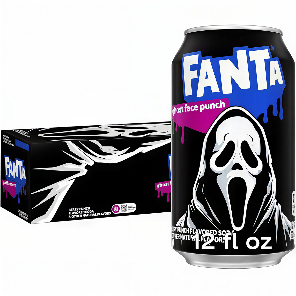Fanta Fruit Punch Ghost Face (355ml) 12 Pack