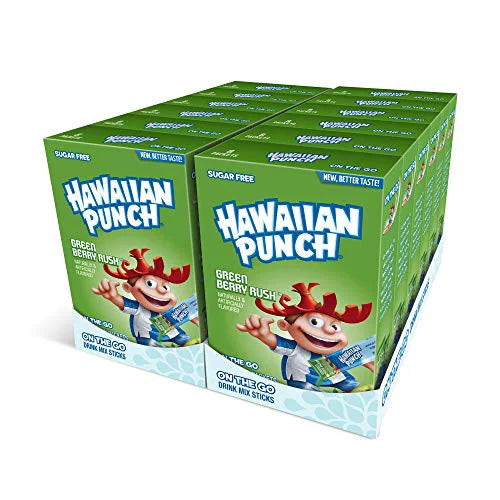 Hawaiian Punch Green Berry Rush Singles To Go 247.2g 12 Pack