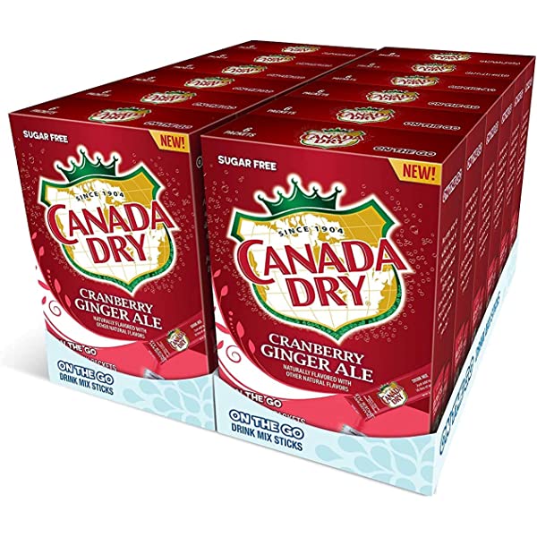Canada Dry Cranberry Ginger Ale Singles To Go (201.6g) (12 Pack)