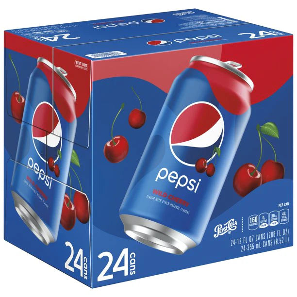 Pepsi Wild Cherry Case of 24 (355ml x24)