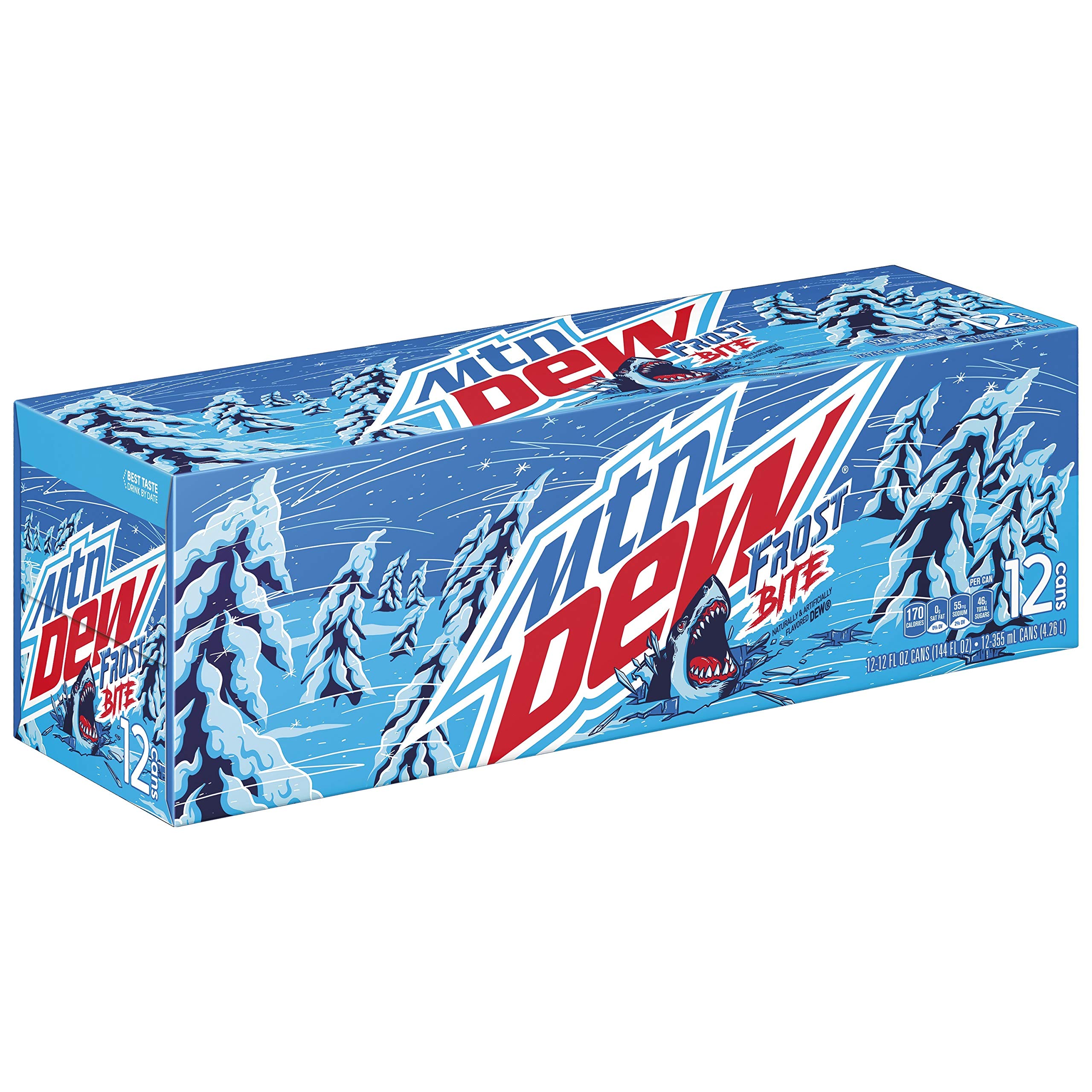 Mountain Dew Frost Bite Case of 12 (355ml x12)