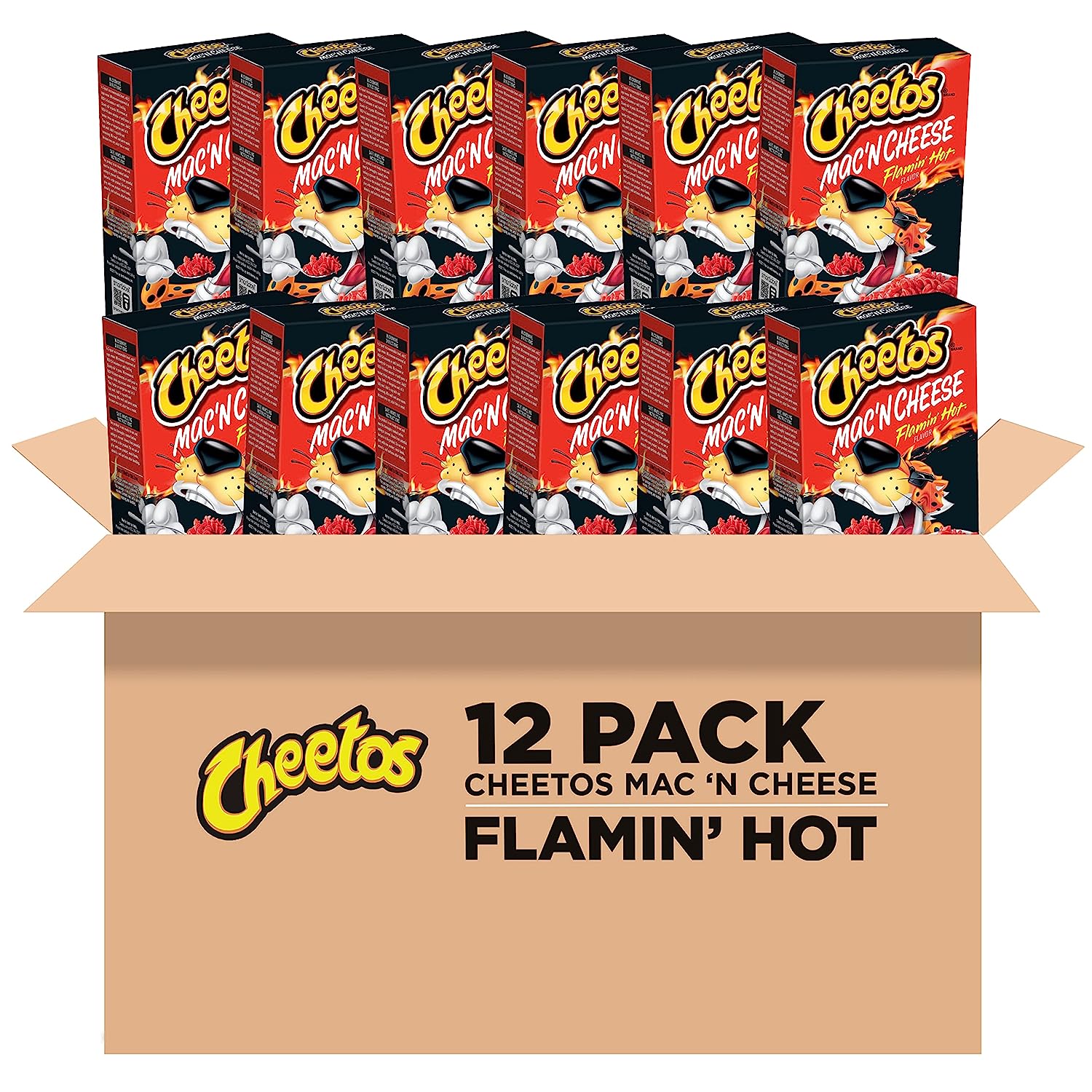 Cheetos Flamin' Hot Mac 'n Cheese Box (160g) (12 Pack)