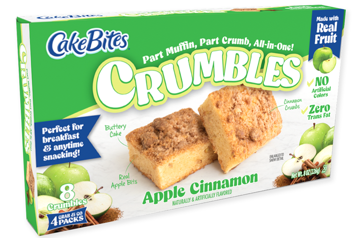 Cake Bites Crumble Apple Cinnamon (56.7g) (4 Pack)