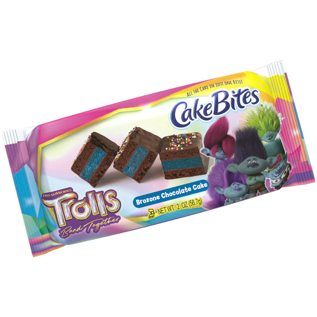 Cake Bites Trolls Brozone Chocolate Cake (56.7g) (4 Pack)