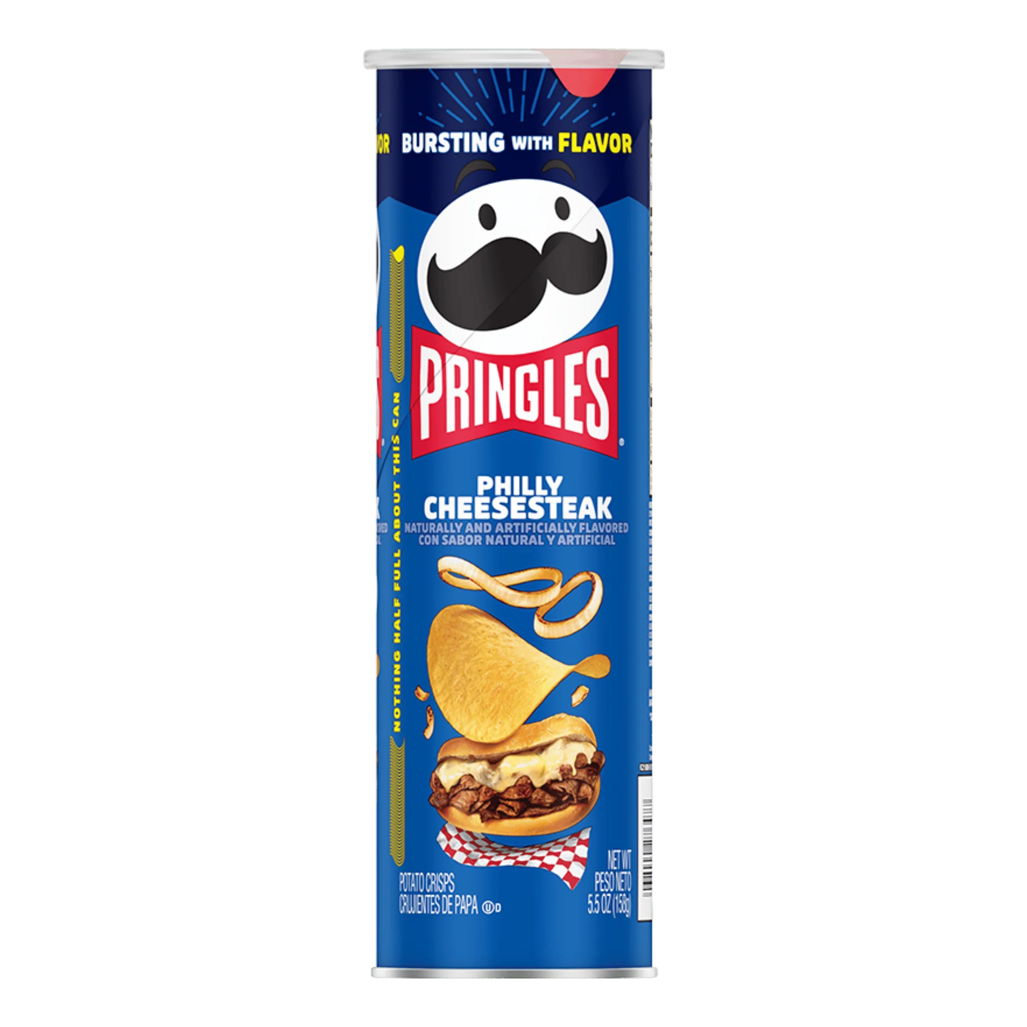 Pringles Philly Cheesesteak (156g) product packaging