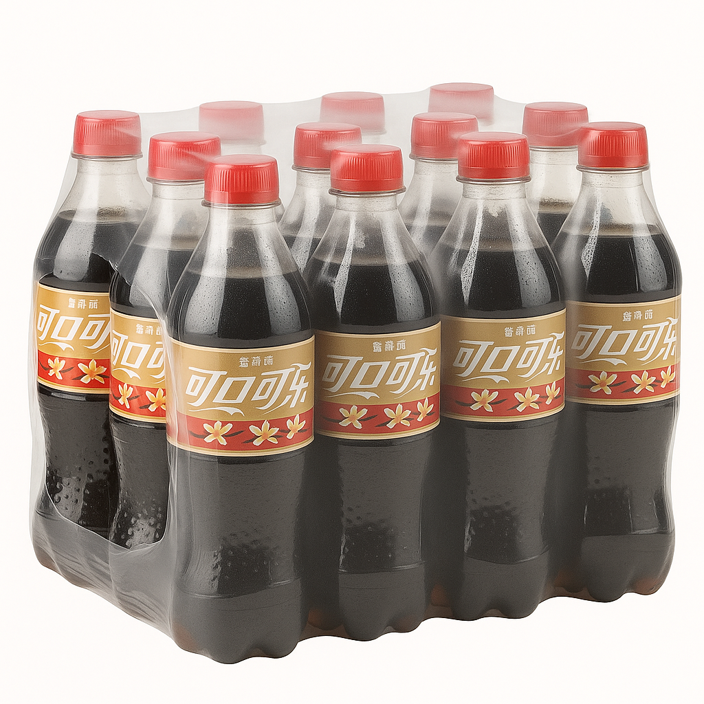 front view of Coca Cola Vanilla (China) Case of 12 (12 x 500ml) product packaging