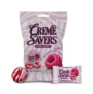Creme Savers Hard Candy Raspberries & Creme (85g)