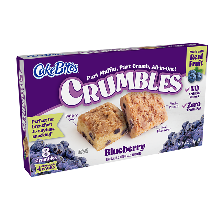 Cake Bites Crumbles Blueberry (56.7g) (4 Pack)