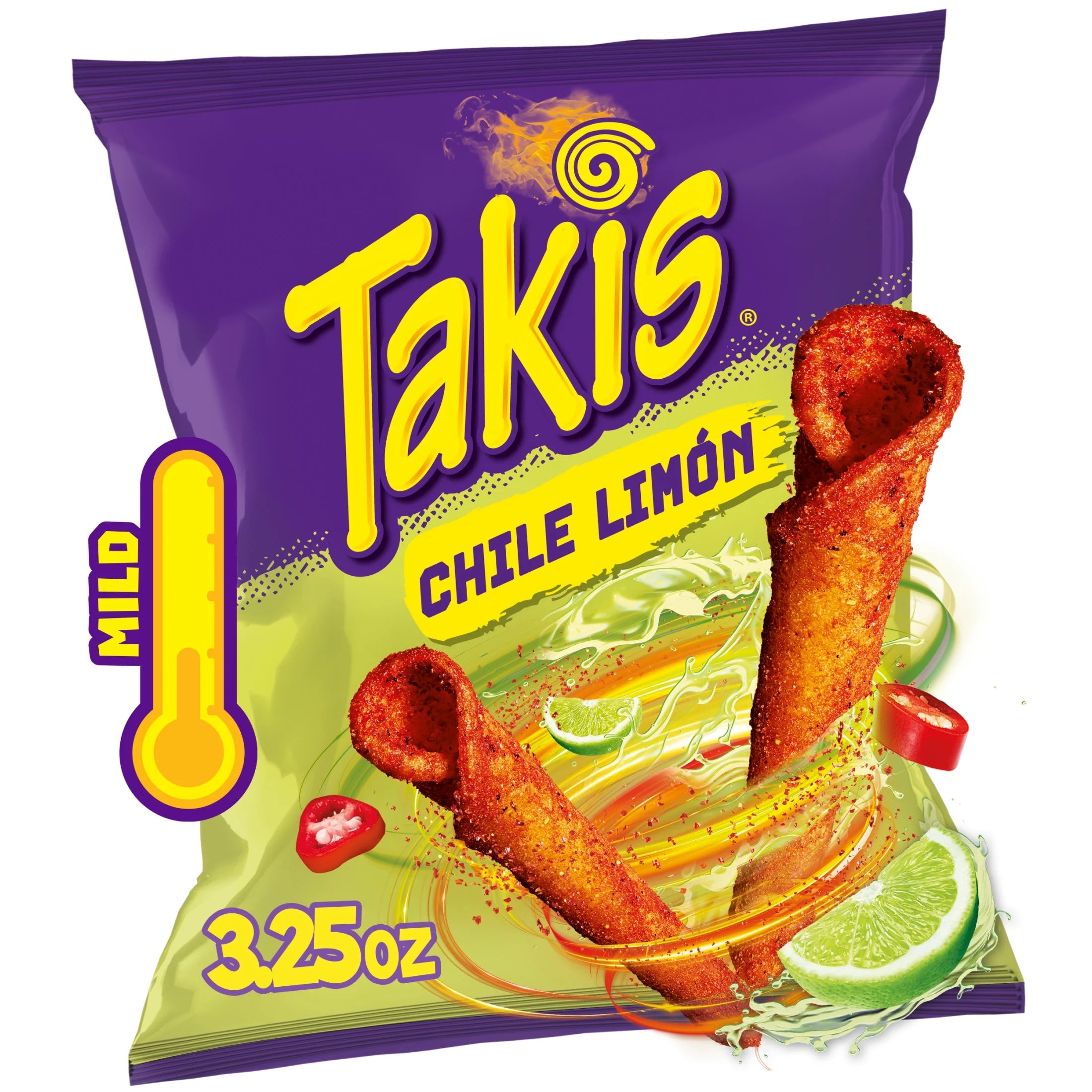 Takis Chile Limón Rolled Tortilla Chips (92.3g) product packaging