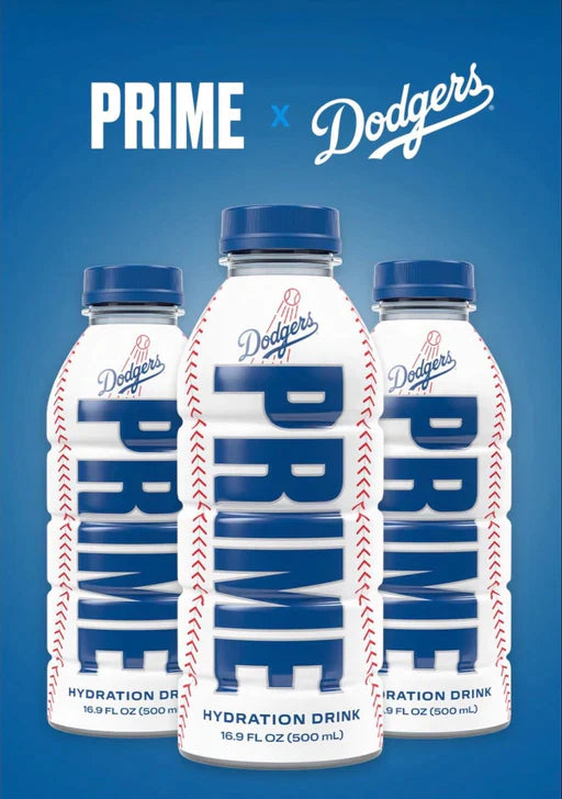Prime Hydration LA Dodgers LIMITED EDITION (500ml) (12 Pack) (DENTED/DAMAGED BOTTLES)
