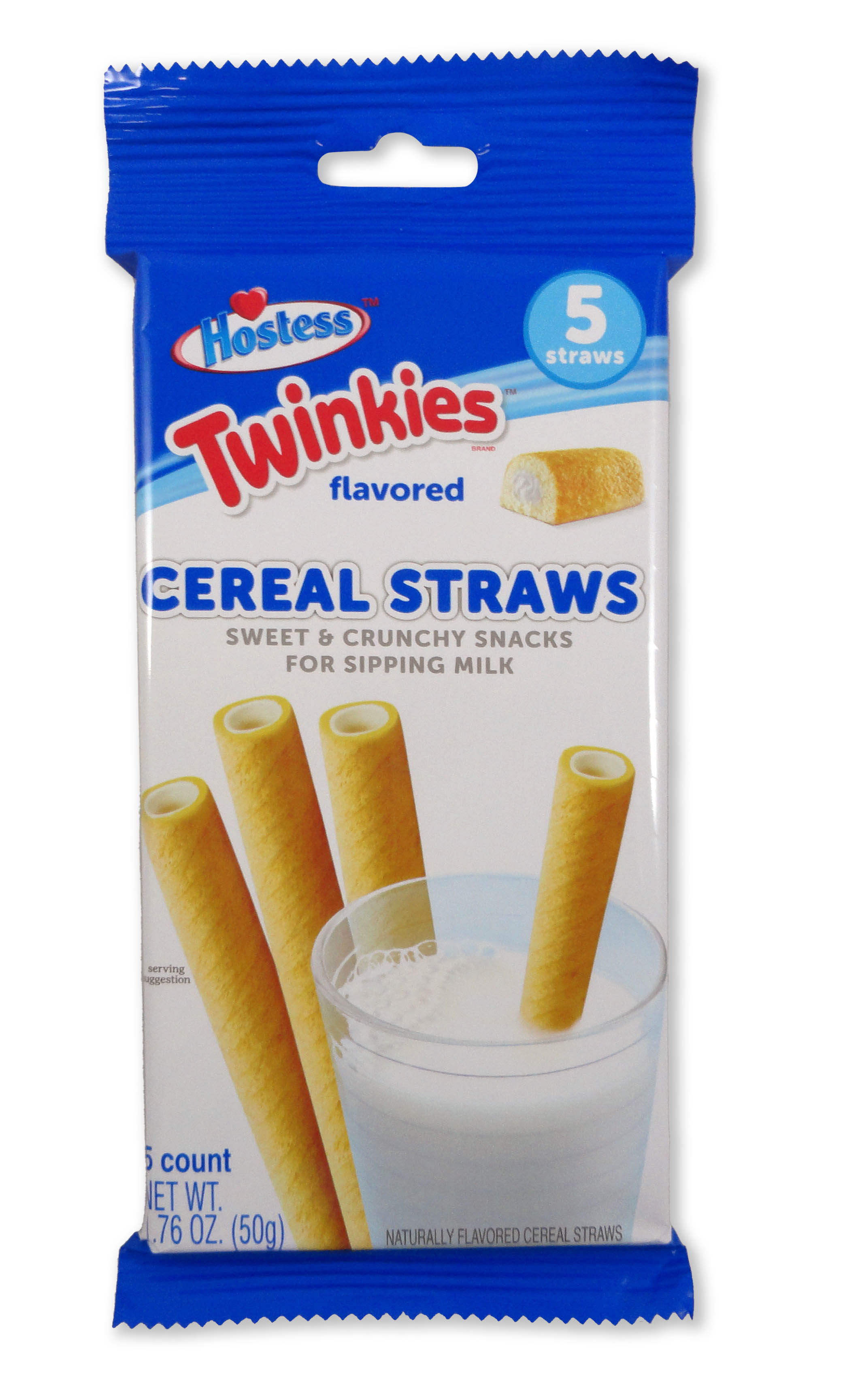 Hostess Twinkies Cereal Straws (50g) product packaging