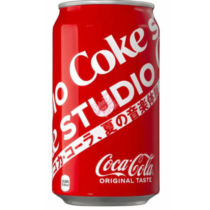 Front of Coca Cola Coke Studio (Japan) can featuring red design, logo, and product name (350ml)