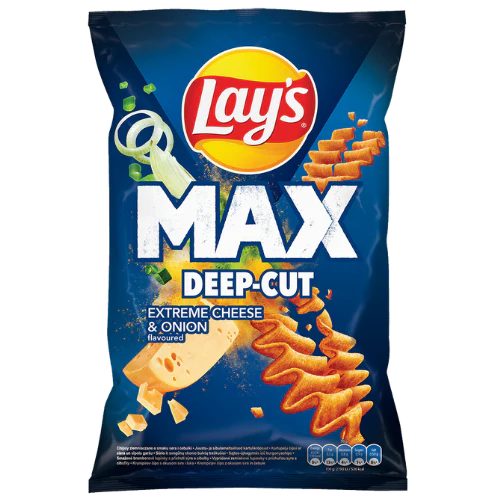 Layβs Max Deep-Cut Extreme Cheese & Onion (120g)