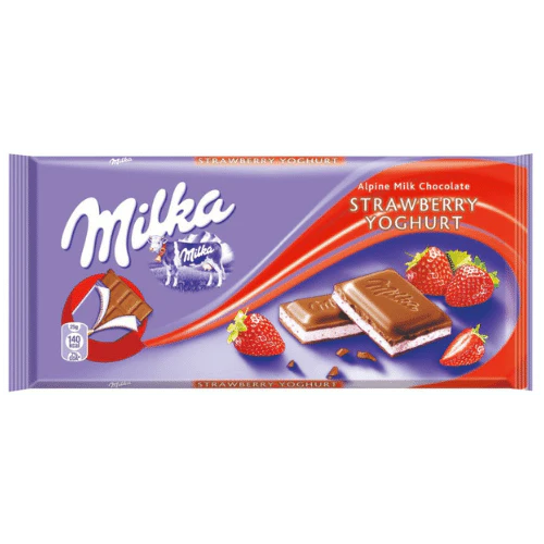 Milka Strawberry (100g)