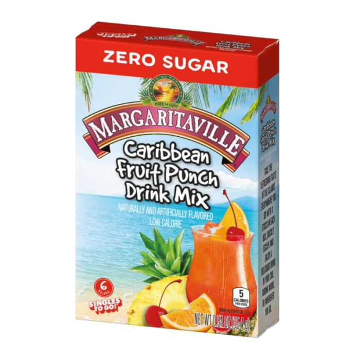 Margaritaville Caribbean Fruit Punch Singles To Go (18.4g) product packaging