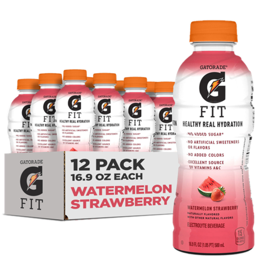 Gatorade Fit Healthy Real Hydration Strawberry Watermelon (500ml) (12 Pack)