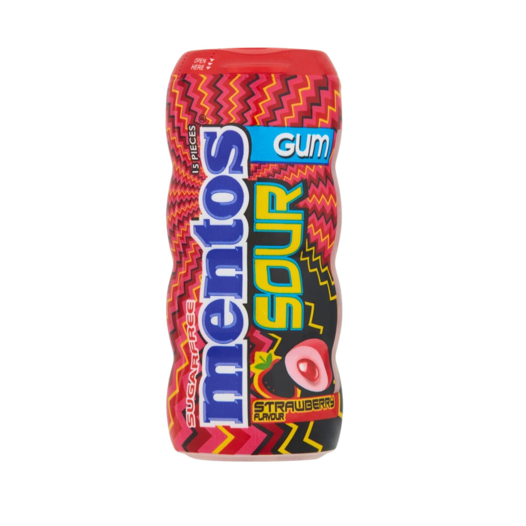 Mentos Sour Bubble Gum Strawberry (30g)