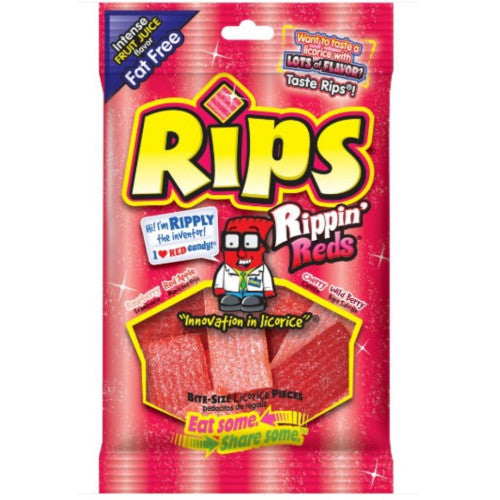 Rips Rippin Reds Bite-Sized Licorice Pieces (113g)