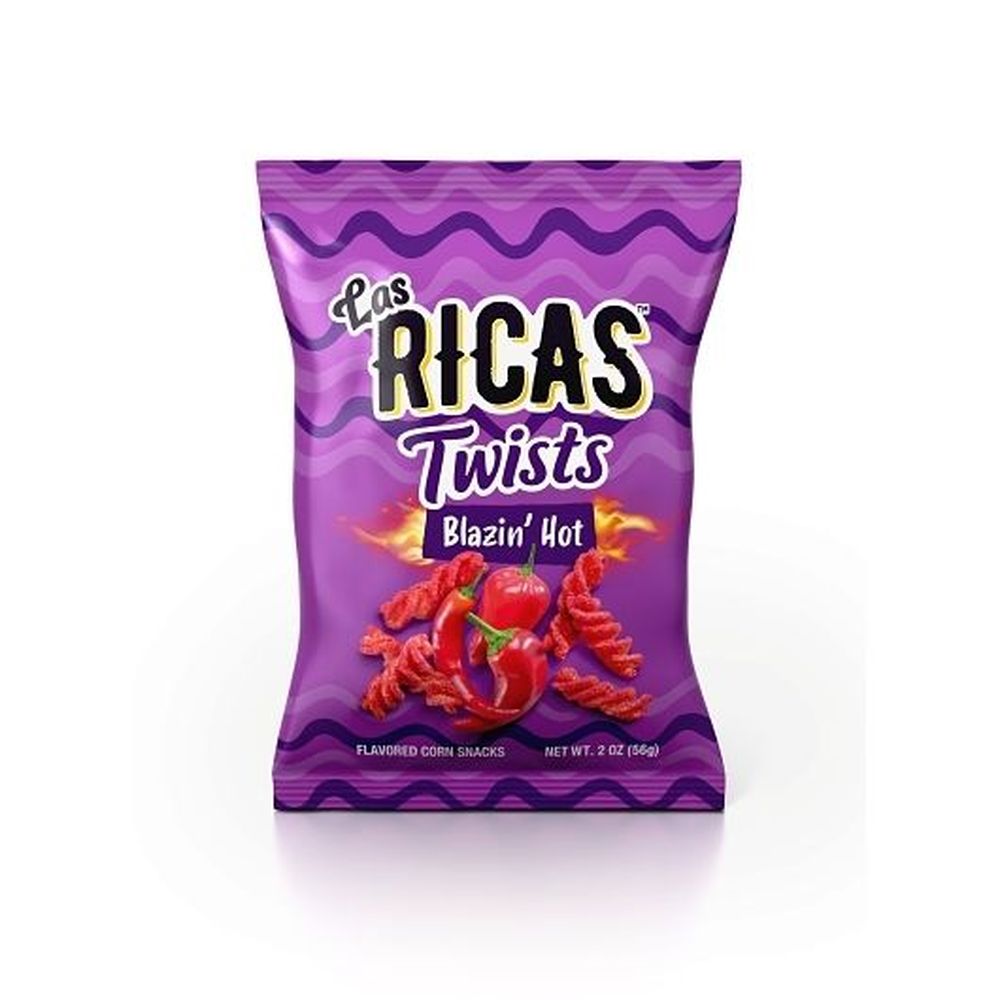 Las Ricas Blazin' Hot Twists (56g) product packaging