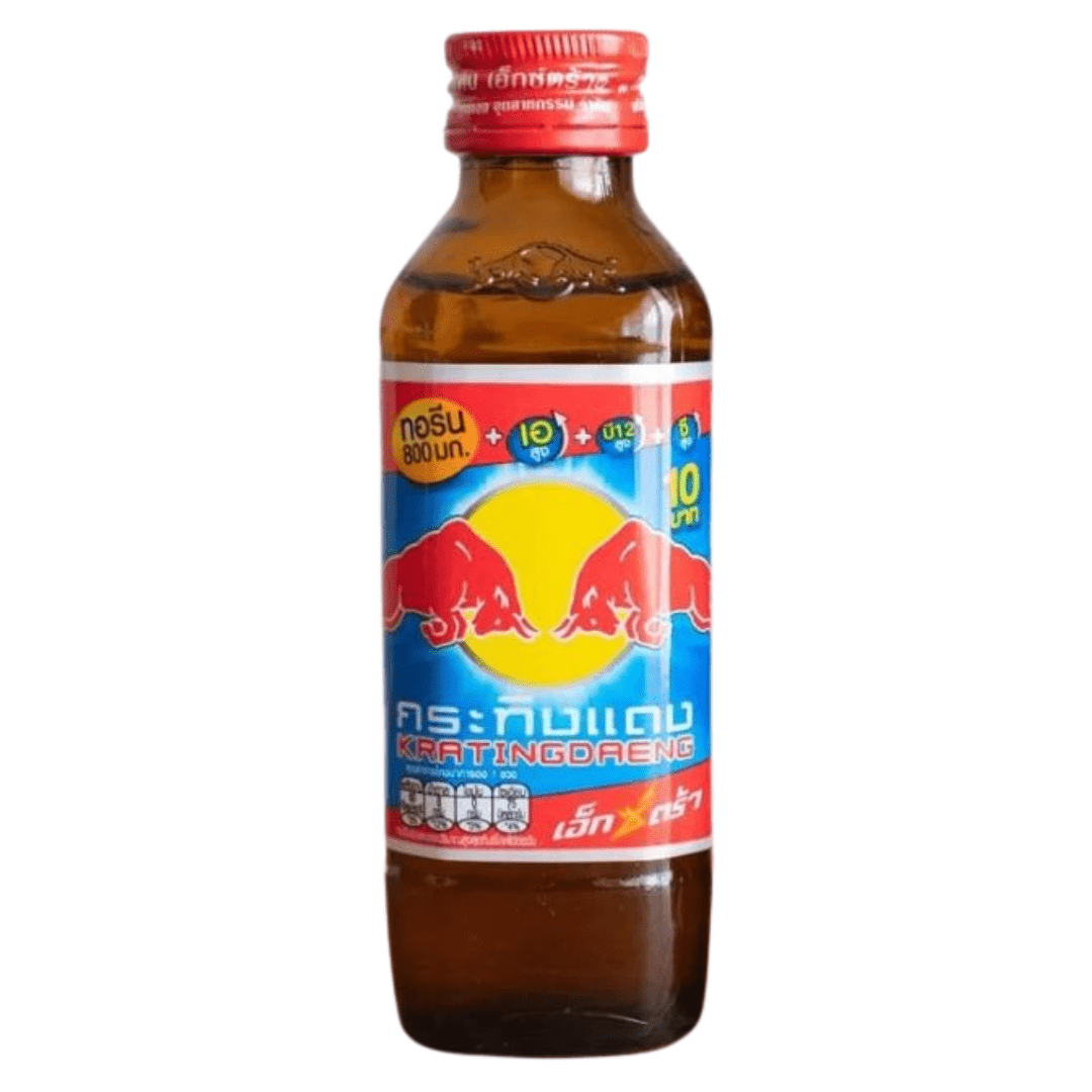 Front of Red Bull Extra ABC Red Cap showing logo, vibrant label design, and 145ml bottle size