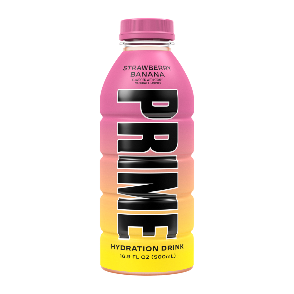 Prime Hydration Strawberry Banana (500ml) (2 Pack)