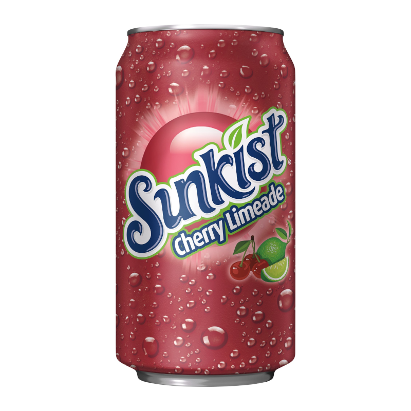 Sunkist Cherry Limeade Case of 12 (355ml x12)