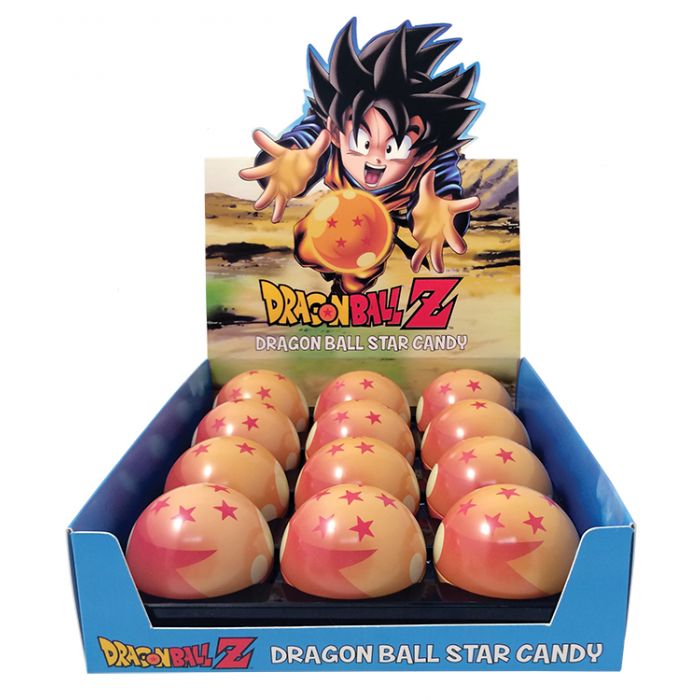 Front of Dragon Ball Candy Tins (43g) showing vibrant design with iconic Dragon Ball imagery and logo.