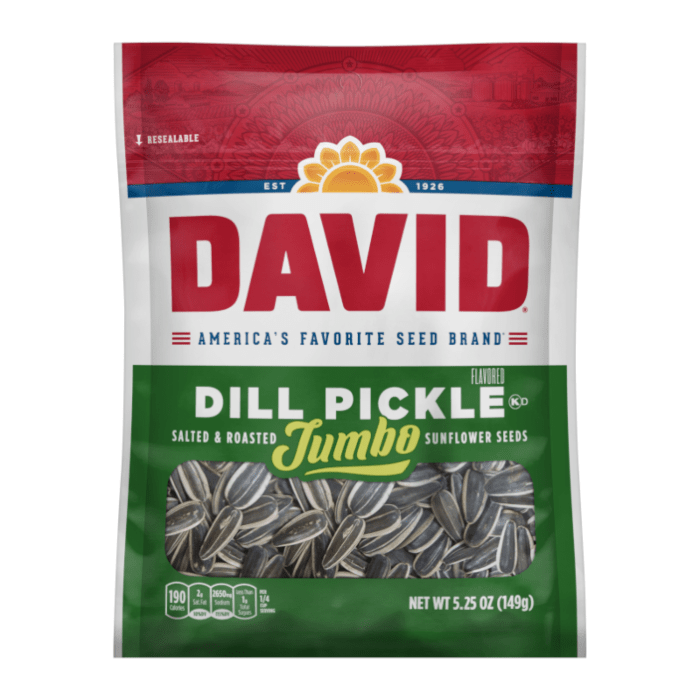 David's Sunflower Seeds Dill Pickle (149g)