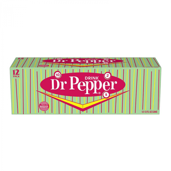 Dr. Pepper Original Formula Made with Real Sugar Case of 12 (355ml x12)