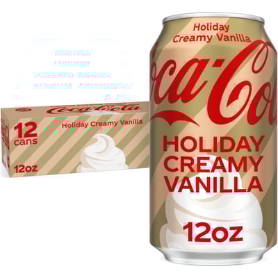 Coca Cola Holiday Creamy Vanilla (355ml) (12 Pack)