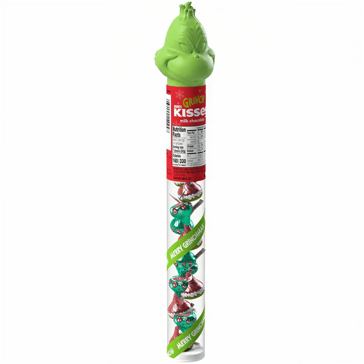 Hershey's Candy Cane Grinch Kisses Filled Cane (59g)