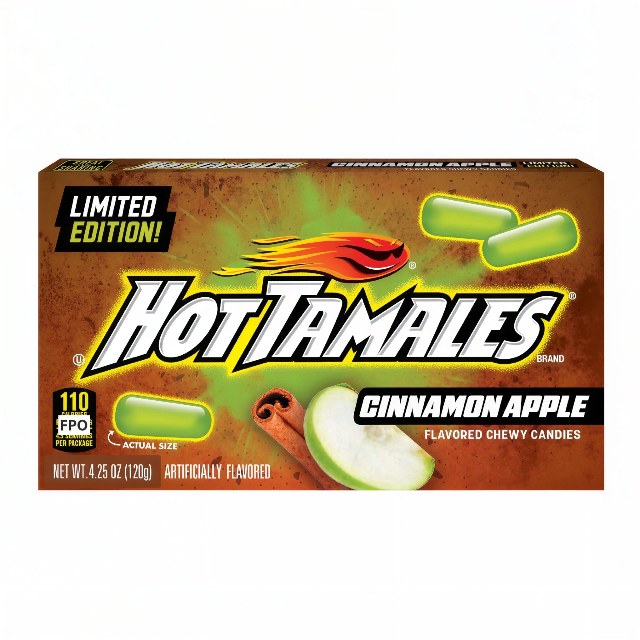 Hot Tamales Cinnamon Apple Chewy Candy 120g