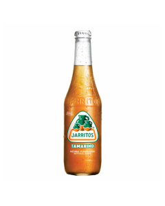 Front of Jarritos Tamarind bottle displaying the logo, tamarind flavour label, and 370ml size.