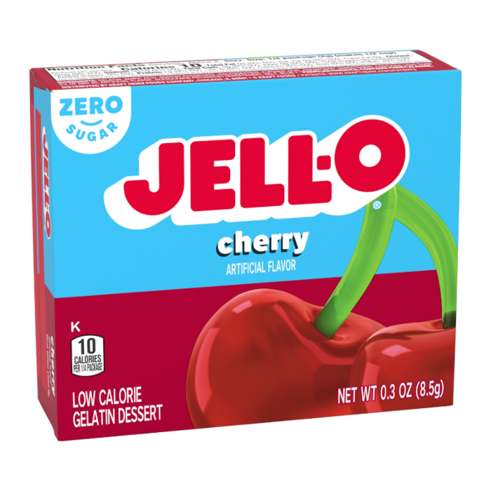 Jell-O Sugar Free Cherry Gelatin (8.5g)