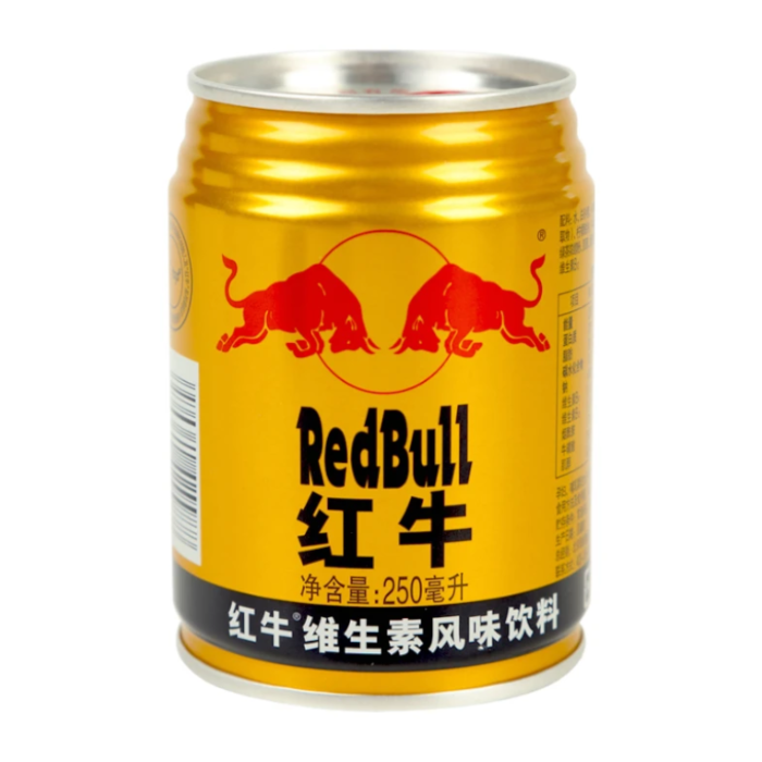 Front of Red Bull Original Can (China) showing the iconic logo and energy drink design in a 330ml can