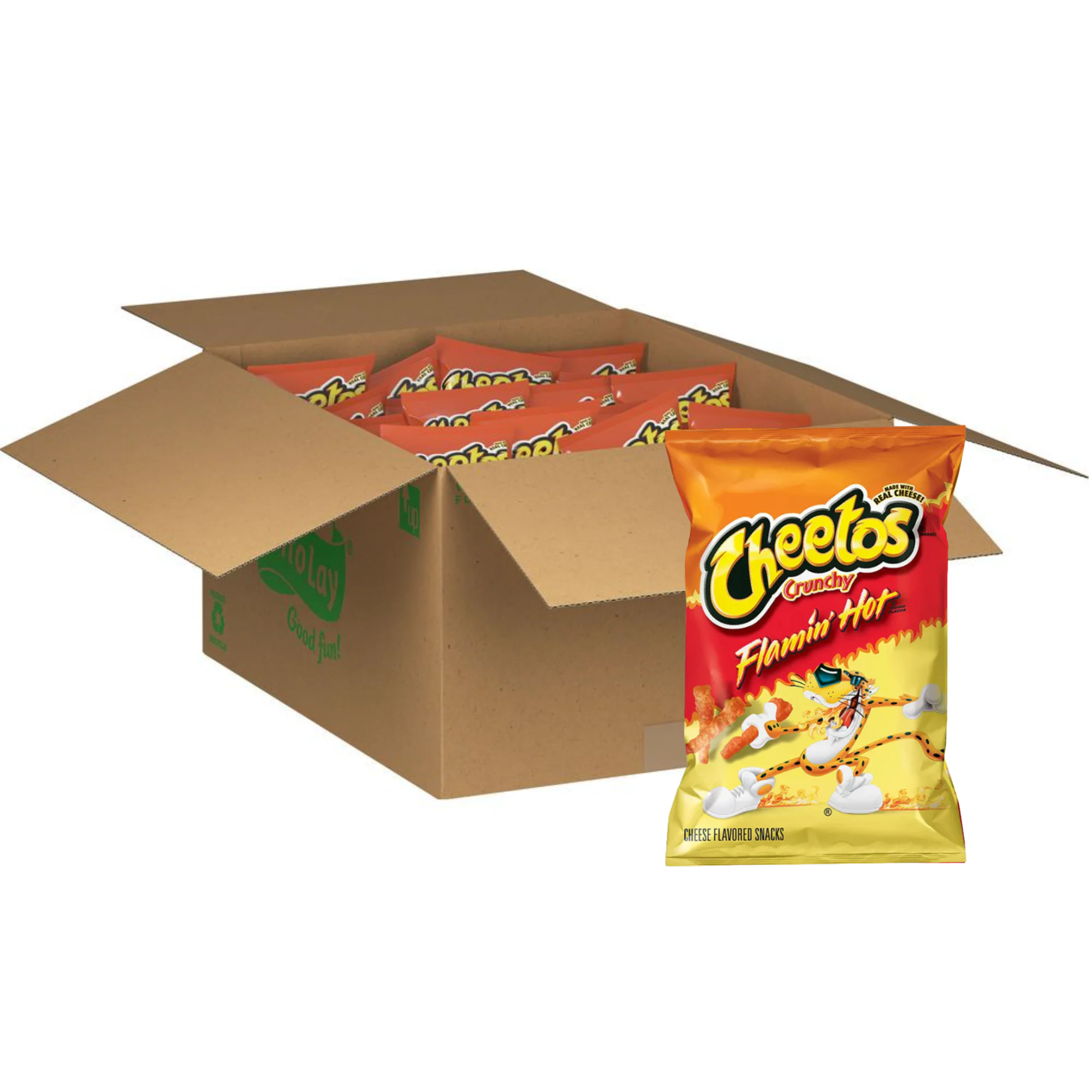 Cheetos Crunchy Flamin' Hot Box of 24 (24 x 99.2g)