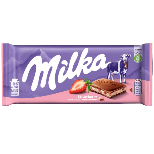 Milka Strawberry (100g)