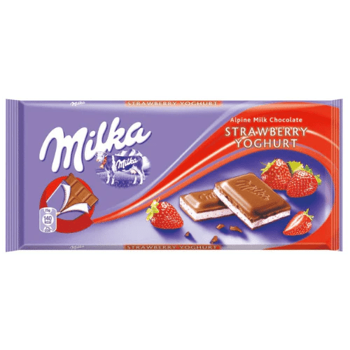 Milka Strawberry (100g)