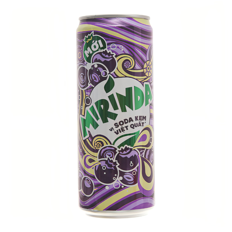 Mirinda Blueberry Cream Soda (Soda Kem) (320ml)