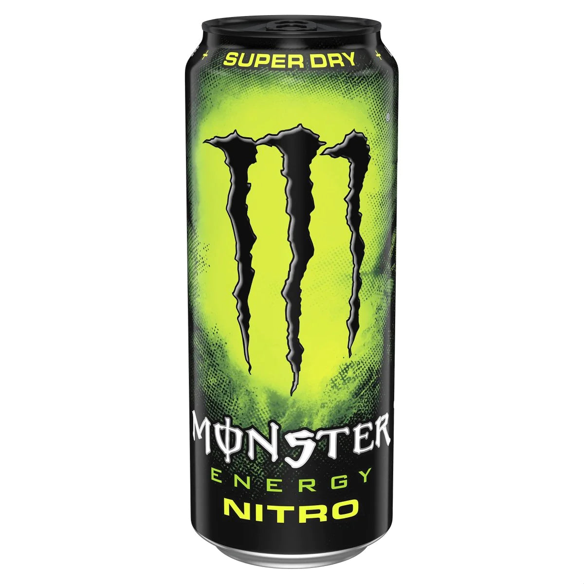 Front of Monster Nitro Original USA can showing bold logo, nitro energy drink label, and vibrant green design (473ml can)