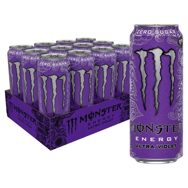 Monster Ultra Zero Violet (500ml) Case of 12 (500ml x 12)
