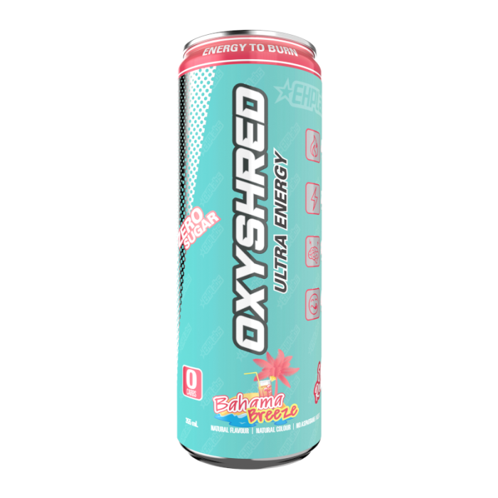 OxyShred Bahama Breeze Flavour Zero Sugar Energy Drink (355ml)