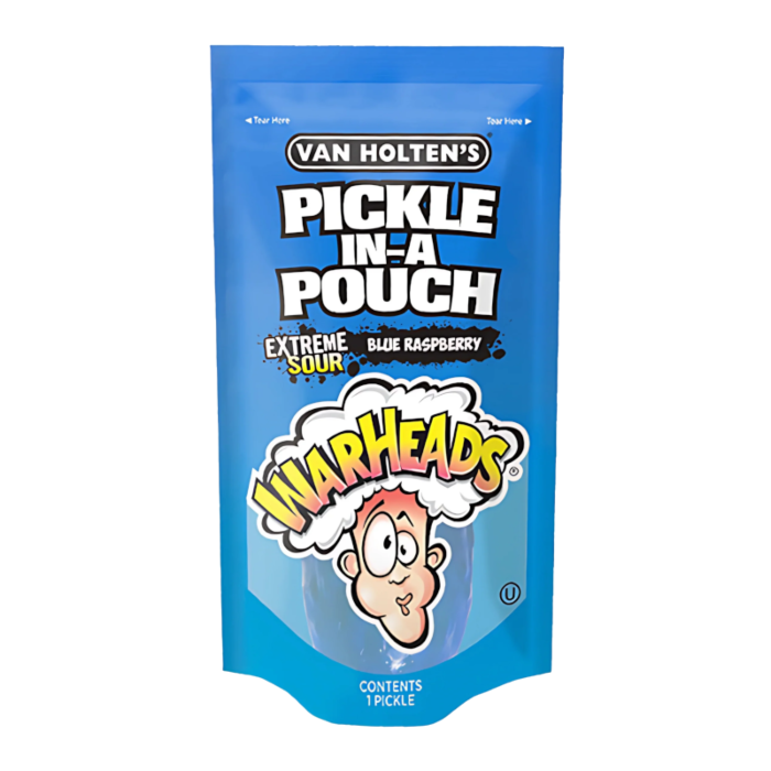 Van Holten's Extreme Sour Pickle In-A-Pouch Blue Raspberry (Manual Review - Weight/Volume) product packaging