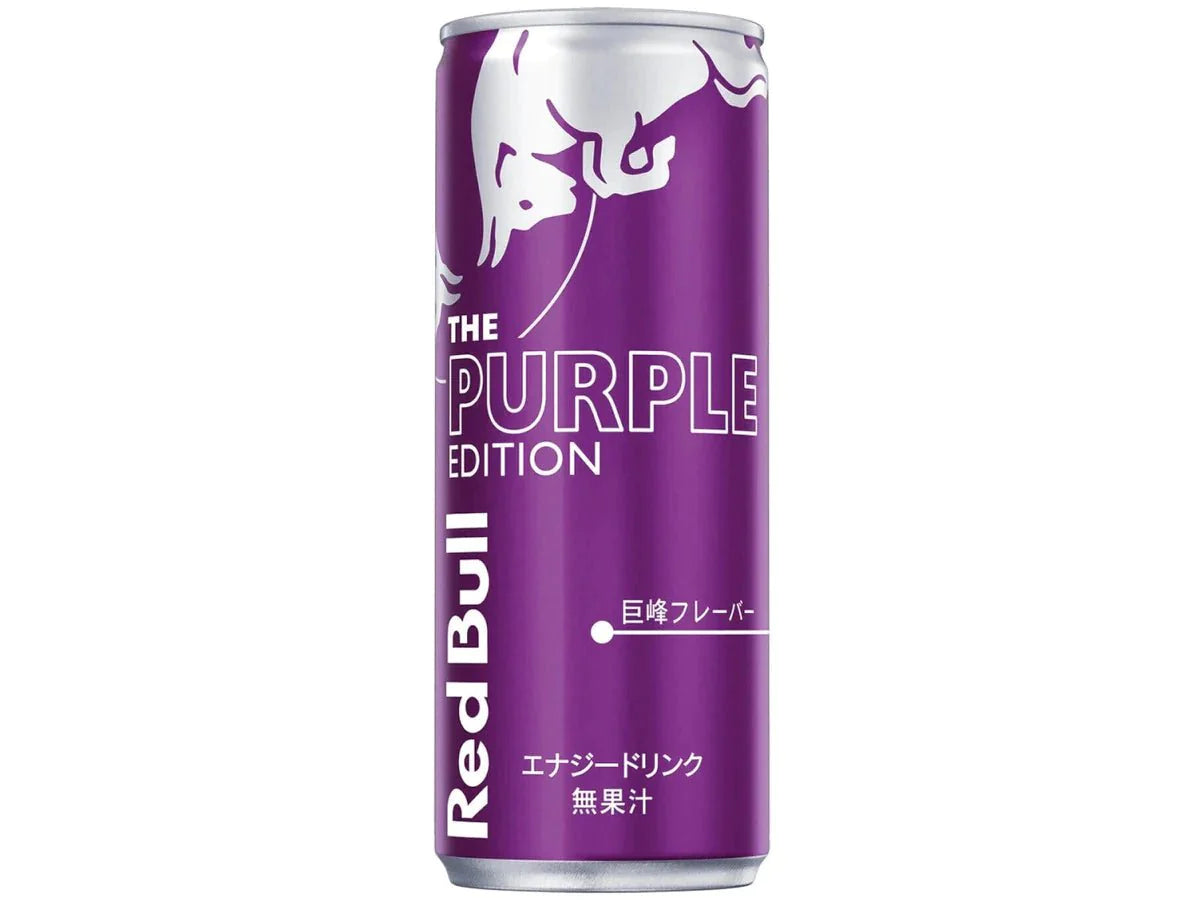 Front of Red Bull Mystic Magic Grape can featuring bold logo, vibrant grape flavour label, and a sleek 250ml design