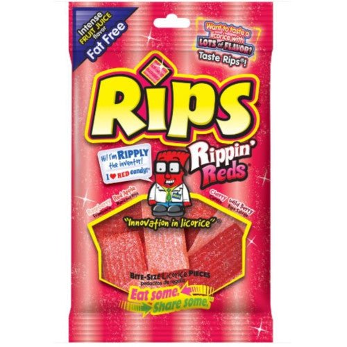 Rips Rippin Reds Bite-Sized Licorice Pieces (113g)