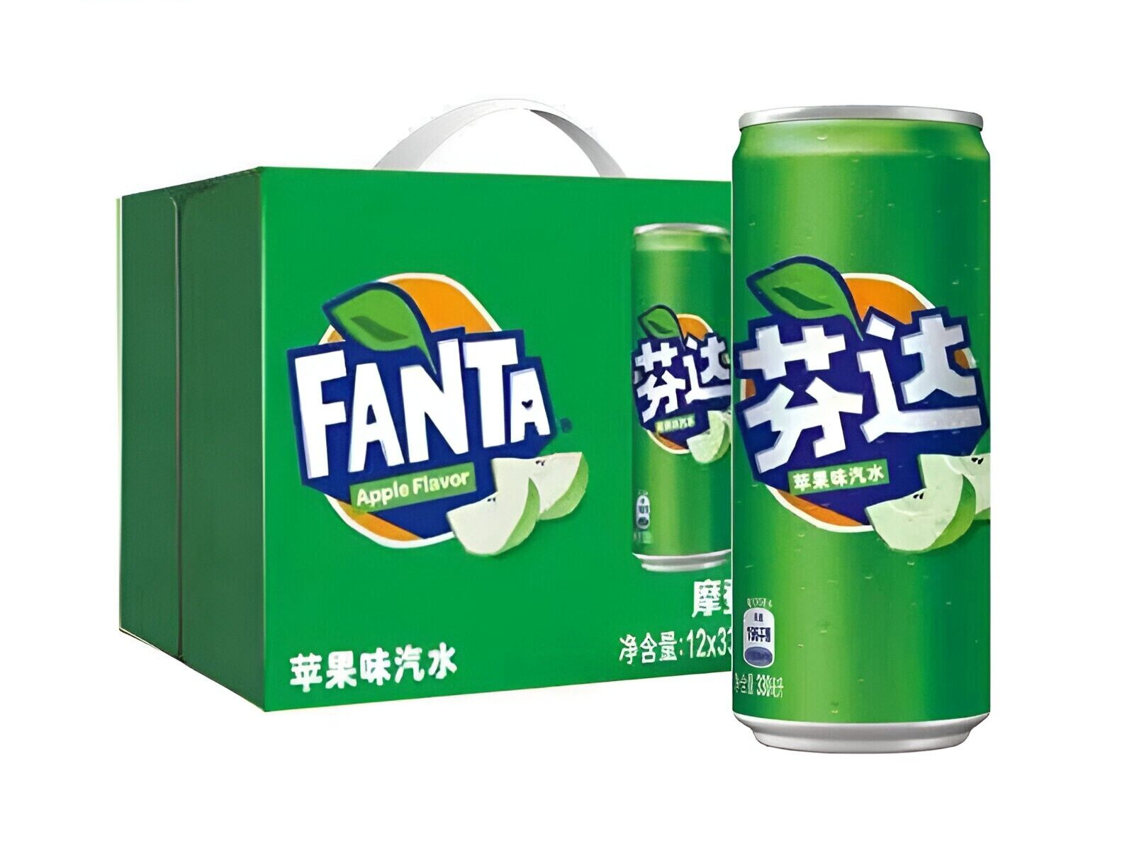 Fanta Apple (China) Case of 12 (330ml x12)