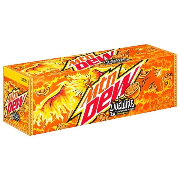 Mountain Dew Livewire Case of 12 (355ml x12)