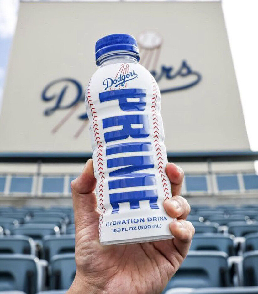 Prime Hydration LA Dodgers LIMITED EDITION (500ml) (12 Pack) (DENTED/DAMAGED BOTTLES)