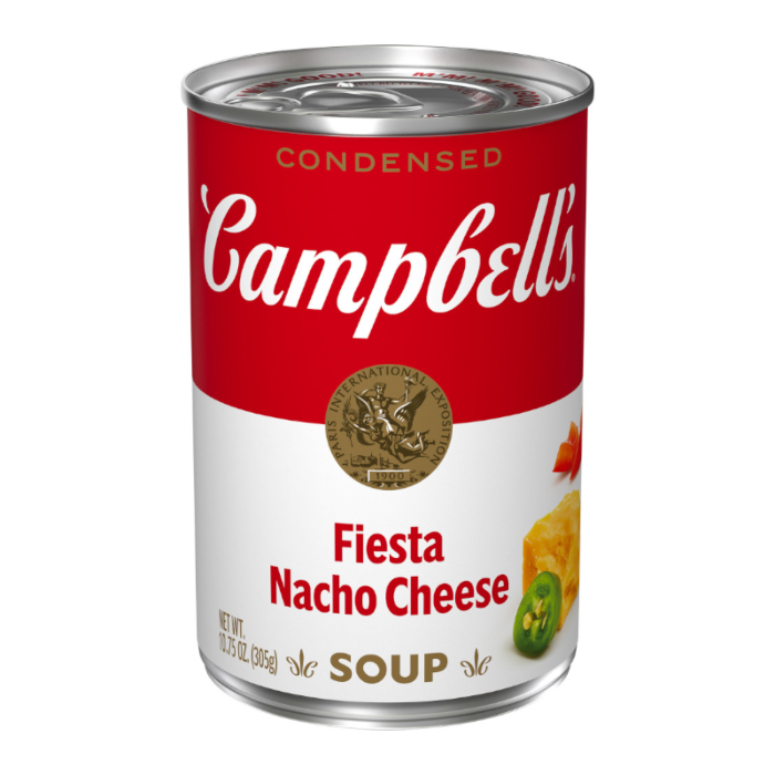 Campbell's Fiesta Nacho Cheese Soup (395g) product packaging
